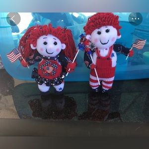 Handmade sock USA dolls